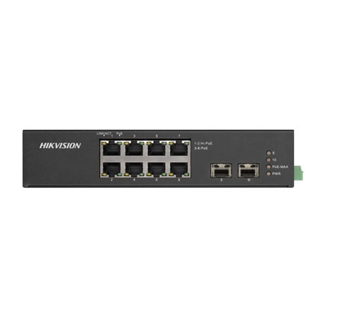 HIKVISION SWITCH POE GIGABIT STANDART 8 PORT DS-3T0510HP-E/HS