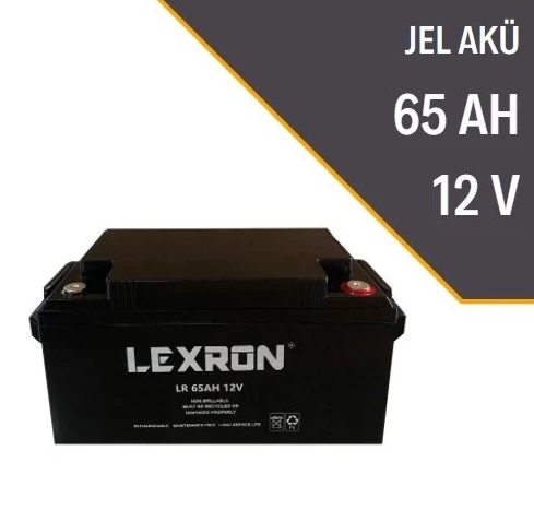 Lexron 65 amper jel akü 12V 