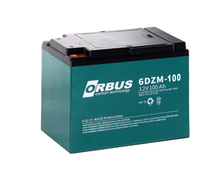 Orbus 12V 100 Ah Elektrikli Bisiklet Aküsü