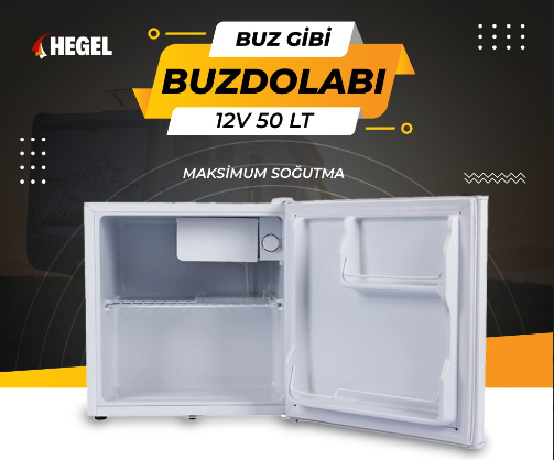 Hegel 12V Dc Komposörlü  50LT Buzdolabı 