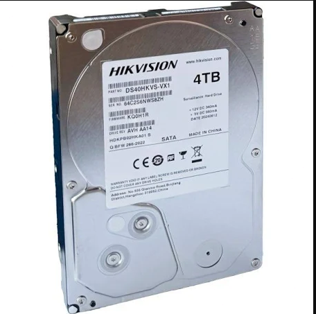 HIKVISION GÜVENLİK DİSKİ HDD 4TB SATA 3.5 DS40HKVS-VX1 5400RPM/128MB/SATA3.0