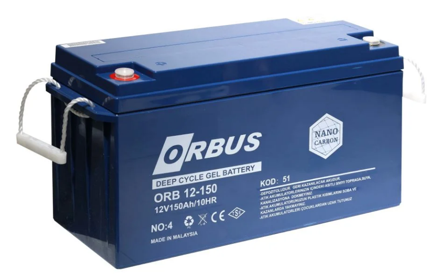 Orbus 12 Volt 150 Amper Jel Akü