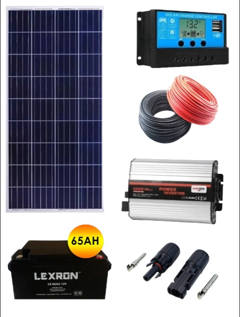 Solar Paket  Uydu Ve Tv için 600W 