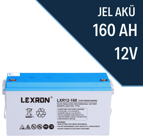 Lexron 12 v 160 Amper jel Akü Yeni Tarih