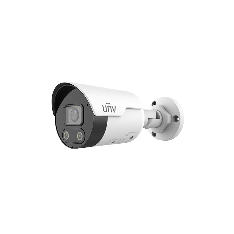 Uniview 4 MP IP 4mm Sabit Lens Dahili Mik. Hoparlör ColorHunter Bullet Güvenlik Kamerası