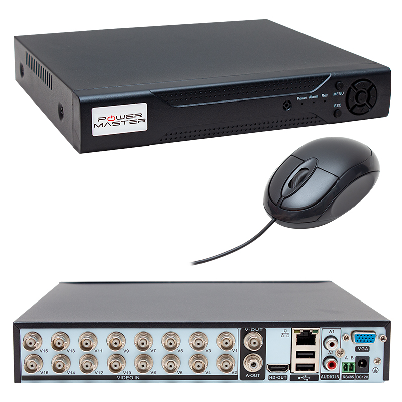 Powermaster PM-12183* 16 Kanal 1080N AHD/Analog/TVI/CVI XMEYE DVR/XVR Kayıt Cihazı