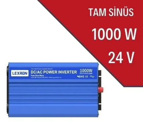 Lexron 1000W inverter 24 volt tam sinüs