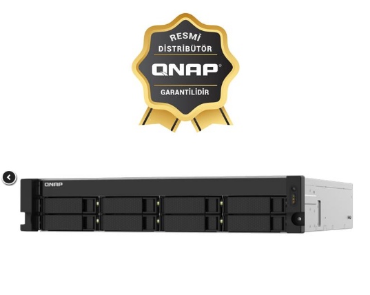 QNAP TS-832PXU-RP 4GB ram 8 hdd yuvalı rack nas