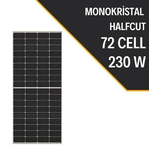 Lexron 230W Half Cut Monokristal Güneş Paneli