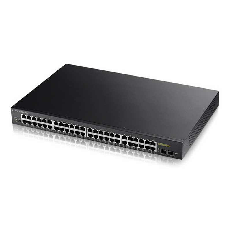 ZYXEL GS1900-48HP 48 Port 24x10/100/1000+24xPoE Port+2xSFP Web Yönetilebilir Switch