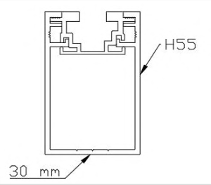 H55 Raylı Profil