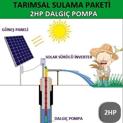 2Hp Dalgıç Pompa - Tarımsal Sulama Sistemi