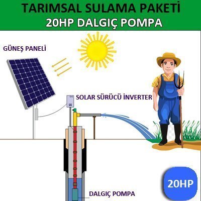 20Hp Dalgıç Pompa - Tarımsal Sulama Sistemi