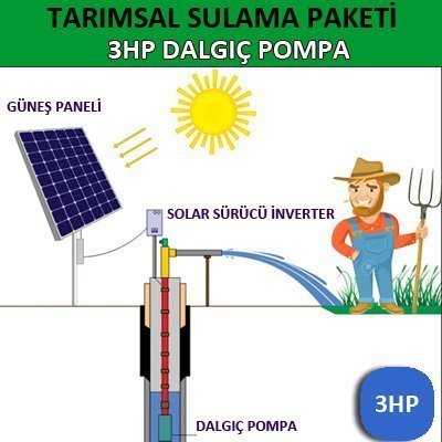 3Hp Dalgıç Pompa - Tarımsal Sulama Sistemi