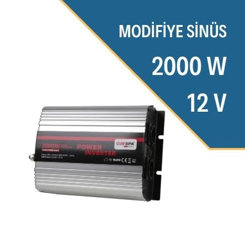 Carspa 2000 Watt - 12 Volt Modifiye Sinüs İnverter