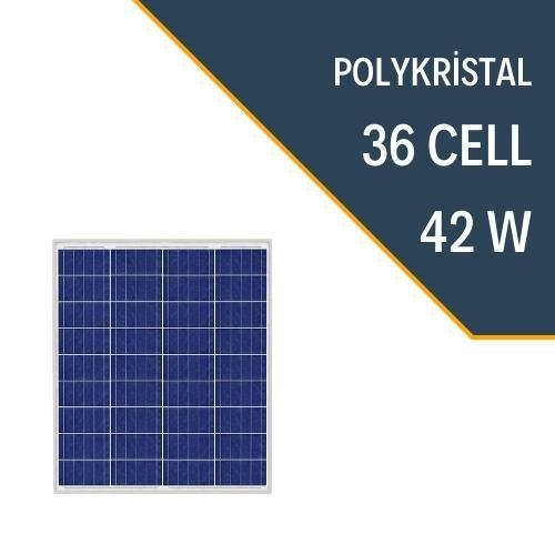 Lexron 42 Watt Polykristal Güneş Paneli