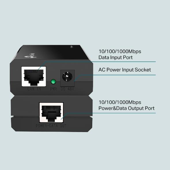 Tp link TL-POE150S 48V 15.4 Watt Poe Injector Adaptör