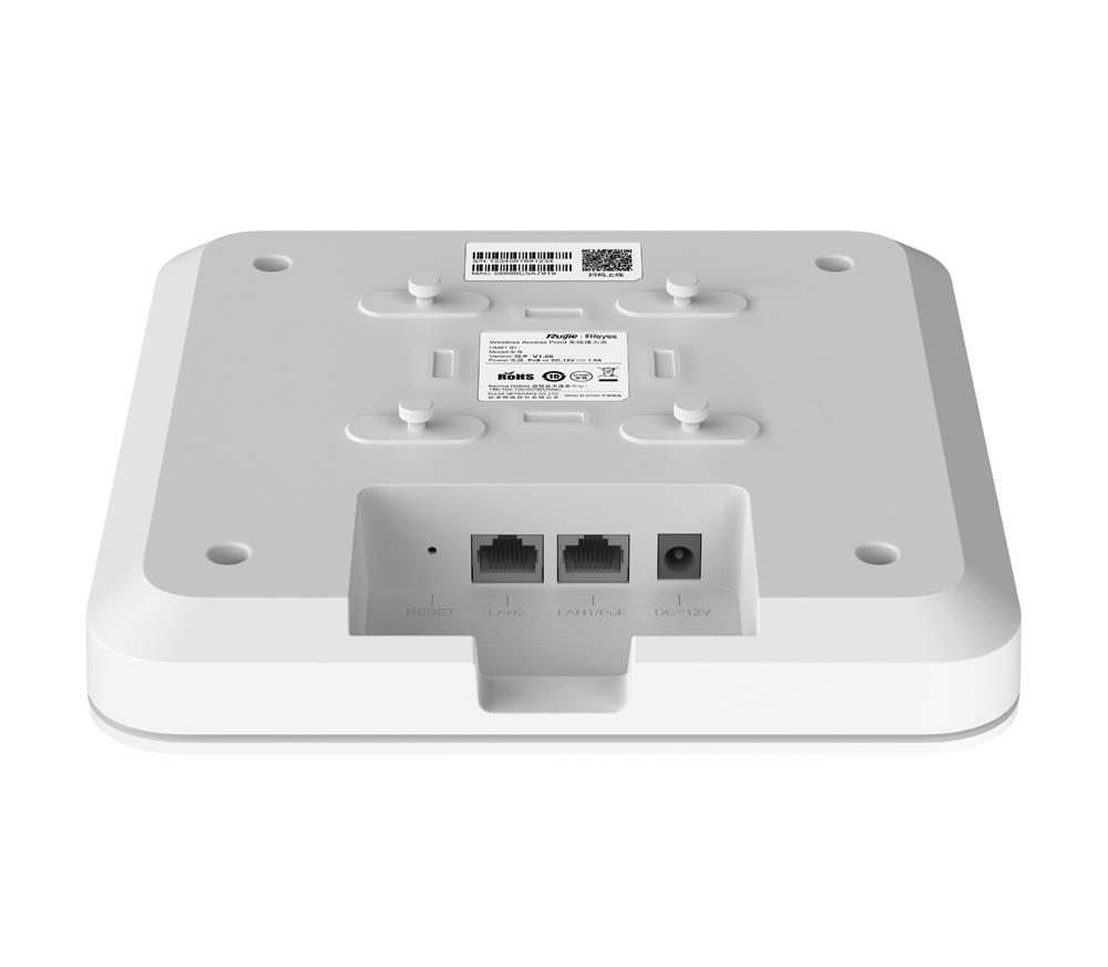 Ruijie Reyee RG-RAP2260(G) 2 Port Gigabit 2.4/5GHZ 1775MBPS 2X2 Mimo WIFI6 Poe Access Point(Adaptörsüz)