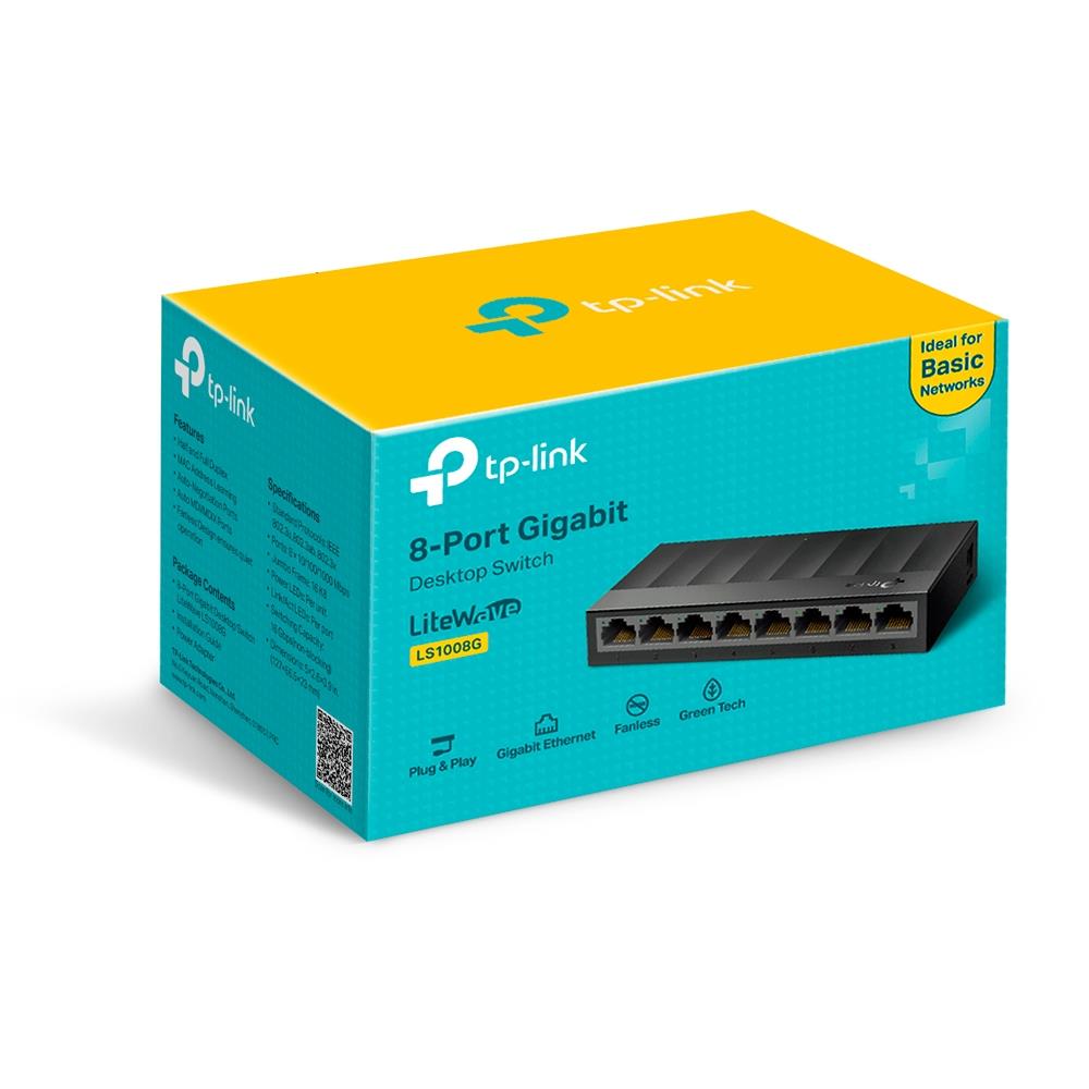 Tp link LS1008G 8 Port Gigabit Desktop Switch