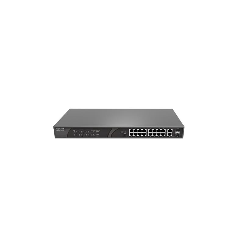 Ruijie Reyee RG-ES118S-LP 16 Port 10/100 + 2X1GB SFP Up link Combo 120W Poe Rackmount Switch