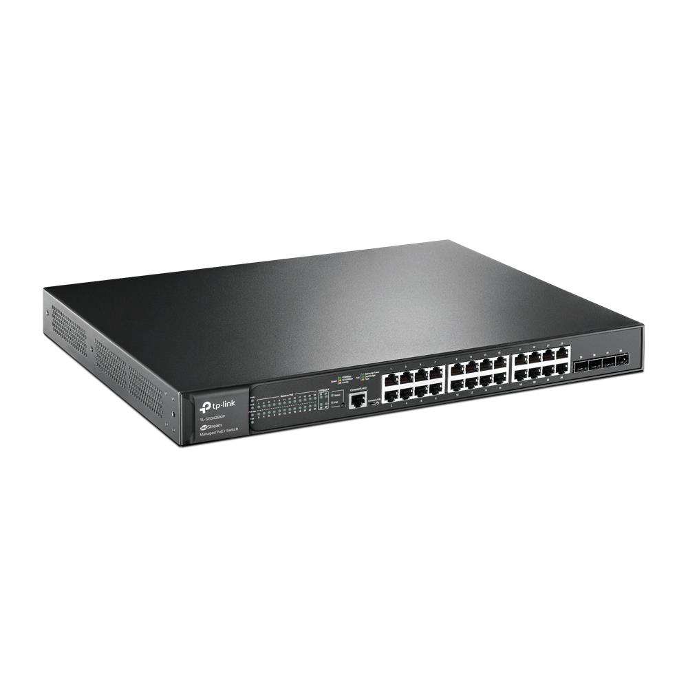 Tp link Omada TL-SG3428MP 28 Port Gigabit L2+ 24 Port Poe + Gigabit L2+ 4 X SFP 384W Yönetilebilir Rackmount Switch