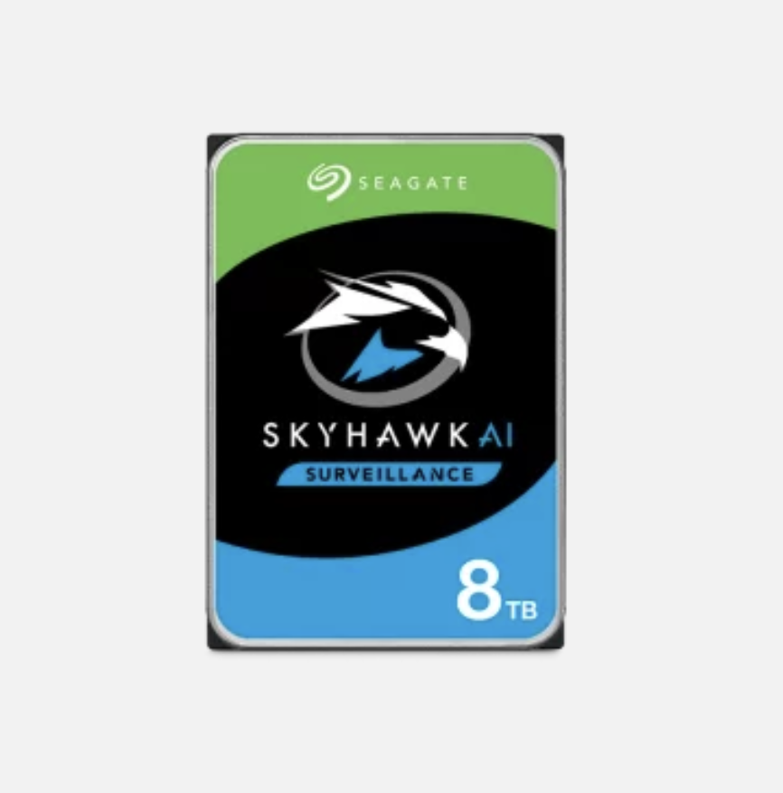 Seagate  8 TB 3.5 Skyhawk AI Sata 7200RPM 256MB 7/24 Güvenlik ST8000VE001 (Resmi Dist Garantili)