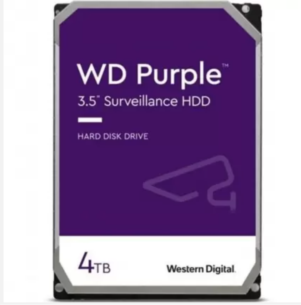 WD  4 TB 3.5 Purple sata 3 5400rpm 64mb 7/24 güvenlik WD43PURZ (3 yıl resmi disk garantili)