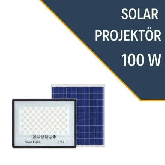 100W SOLAR PROJEKTÖR