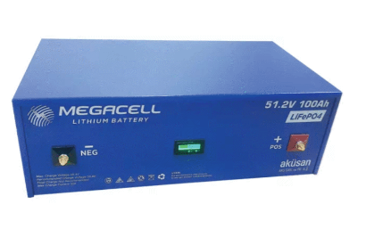 megacell 51.2 volt 100 amper LiFePO4/LİTYUM AKÜ