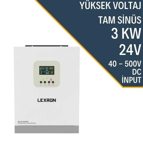 Lexron 3Kw Mppt 3750VA Yüksek Voltajlı İnverter 