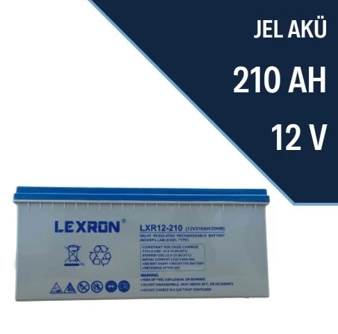 Lexron 12 v 210 Amper jel Akü Yeni Tarih