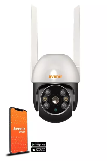 Avenir AV-S320 Full Hd PTZ 360° Dönebilen Pır+AI İnsan Algılama Hareket Takipli Kamera AV-S320-1