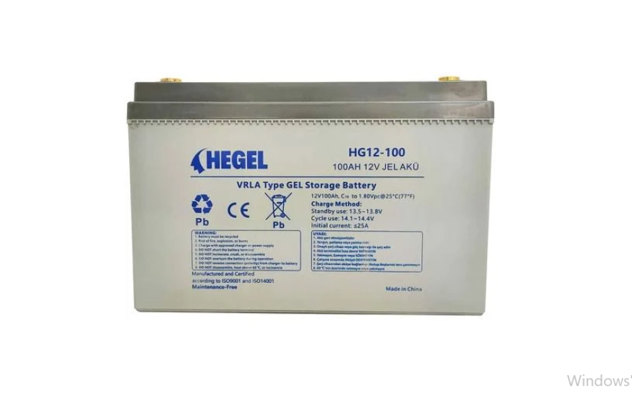 Hegel 100 amper 12 volt jel akü