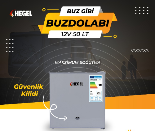 Hegel 12V Dc Komposörlü  50LT Buzdolabı 