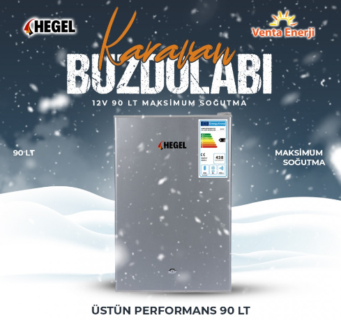 Hegel 12 Volt Komposörlü 90LT Buzdolabı 