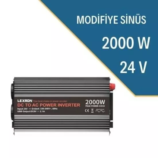 Lexron 2000 Watt-24 Volt modifiye sinüs inverter