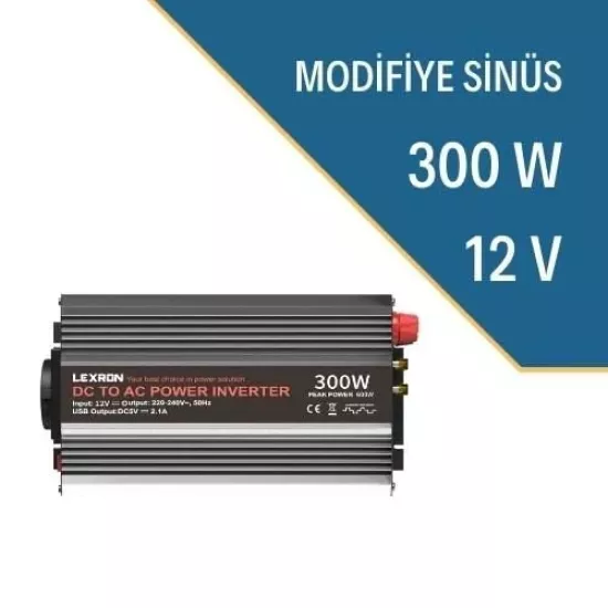 Lexron 300 Watt - 12 Volt Modifiye Sinüs İnverter