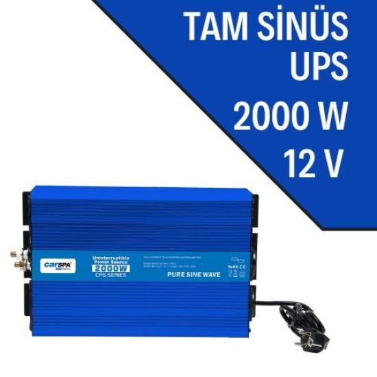 Carspa 2000 Watt - 12 Volt Tam Sinüs İnverter (Ups)