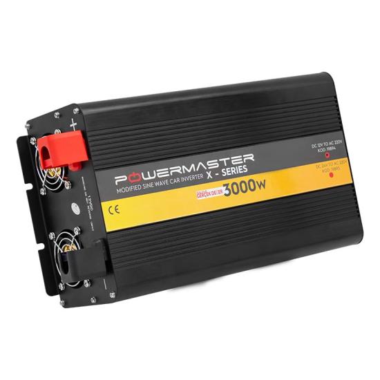 PowerMaster PWR3000-12 Çift Dijital Ekran 12 Volt - 3000 Watt Modified Sinus Wave Inverter