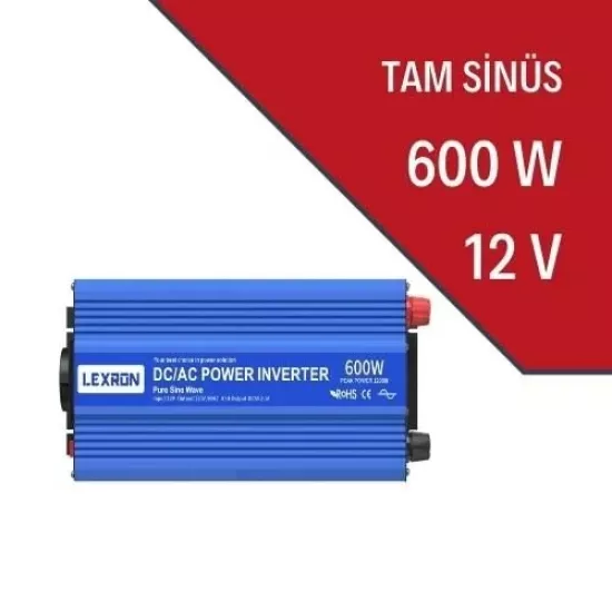 Lexron 600 Watt - 12 Volt Tam Sinüs İnverter