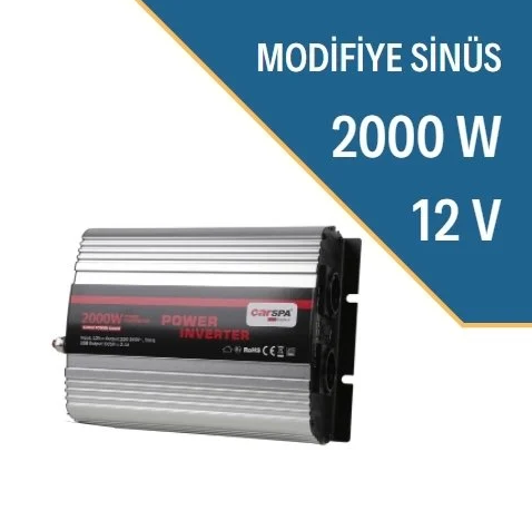 Carspa 2000W inverter 12 volt modifiye sinüs 