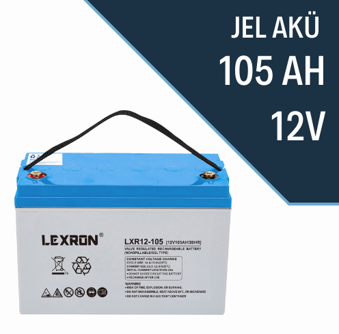 Lexron 12 v 105 Amper Jel Akü Yeni Tarih