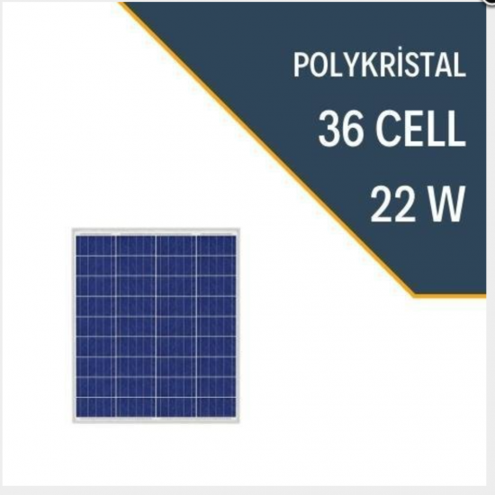 Lexron 22 Watt Polykristal Güneş Paneli