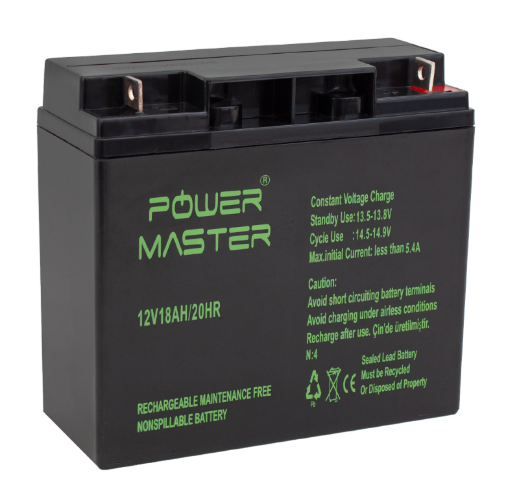 PowerMaster 12 volt - 18 Aamper akü