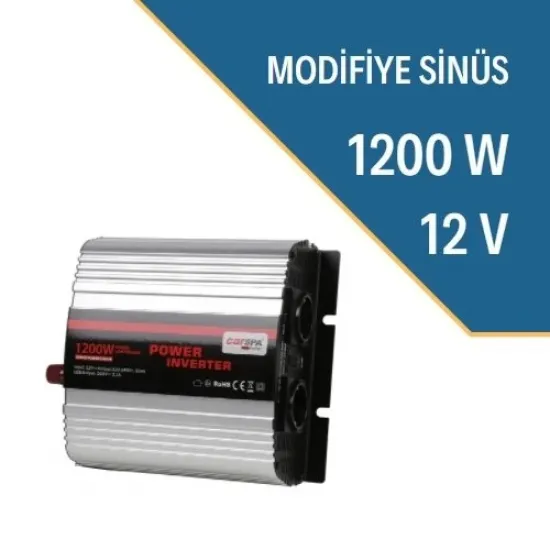 Carspa 1200 Watt - 12 Volt Modifiye Sinüs İnverter