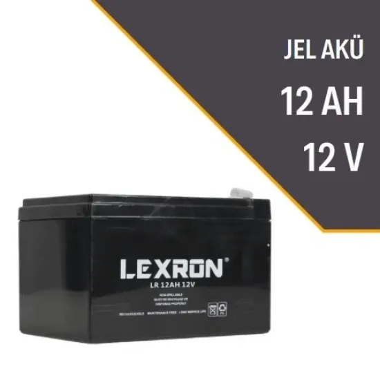 Lexron 12V 12 Amper  Kuru Tip Akü