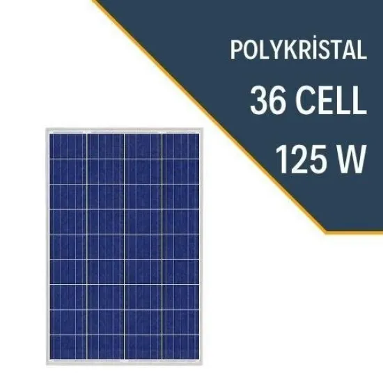 lexron 125 watt Polykristal güneş paneli