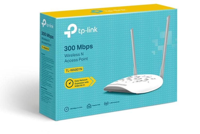 Tp link TL-WA801N 300MBPS Wireless N Access Point 1 Port 10/100MBPS 2 X Sabit Çok Yönlü Anten