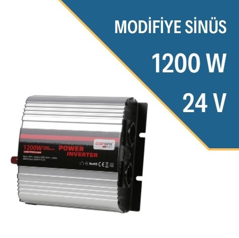 Carspa 1200W inverter 24 volt modifiye sinüs 