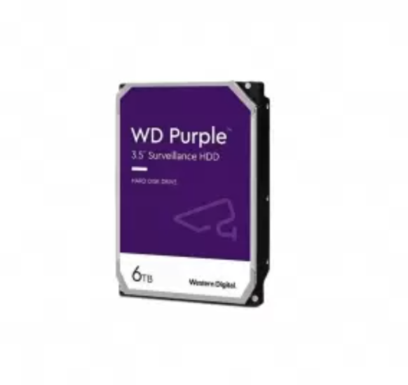  WD 6 TB 3.5 Purple Sata3 5400RPM 64MB 7/24 Güvenlik WD64PURZ (3 Yıl Resmi Dist Garantili)